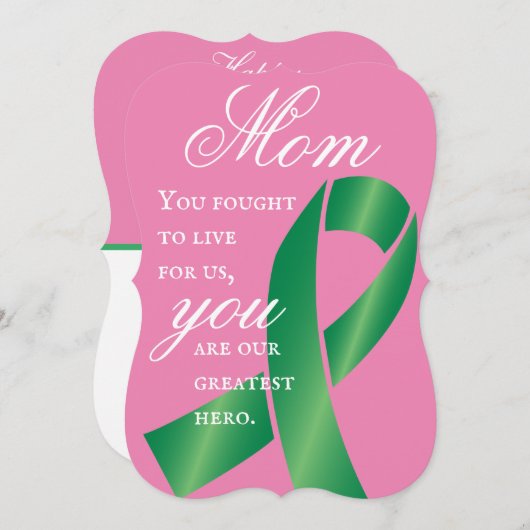 移植生存者母の日のカスタムカード (正面/裏面)