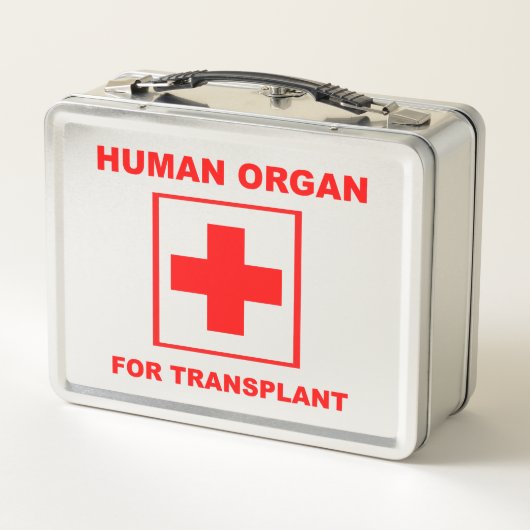 移植用人間の臓器 メタルランチボックス (裏面)