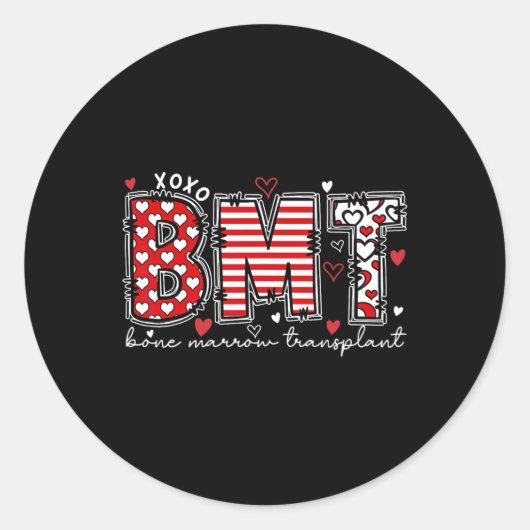 移植看護師 骨髄移植看護師 BMT ラウンドシール (正面)
