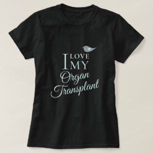 移植臓器の受け手のブラックが好き Tシャツ