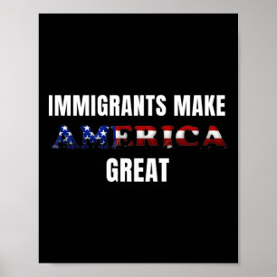 移民がアメリカをステッカー素晴らしにする ポスター