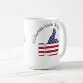 移民がアメリカを作素晴らしる コーヒーマグカップ (正面右)