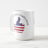 移民がアメリカを作素晴らしる コーヒーマグカップ (正面左)