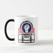 移民がアメリカを作素晴らしる モーフィングマグカップ (左)