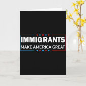 移民がアメリカを偉大にする カード (黄色い花)