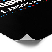 移民がアメリカを偉大にする ポスター (角)