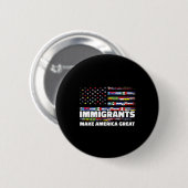 移民がアメリカを偉大にする メキシコ アメリカ 缶バッジ (正面&裏面)