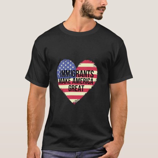 移民がアメリカを偉大にする Tシャツ (正面)