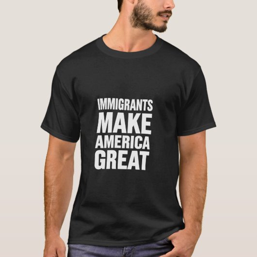 移民がアメリカを偉大にする Tシャツ (正面)