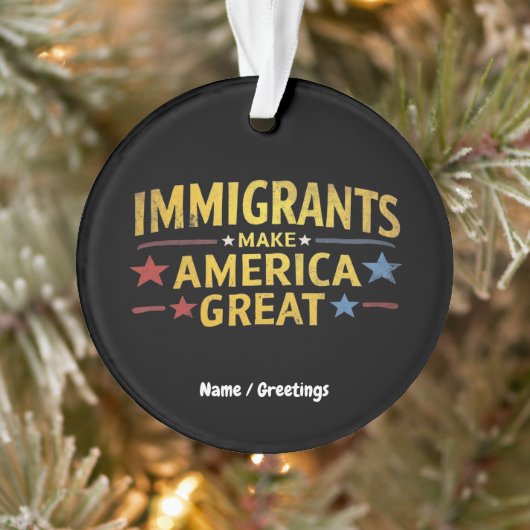 移民がアメリカ素晴らしの祝平等を実現 オーナメント (ツリー)