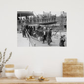 移民がエリス島に到着, 1900年代初期 ポスター (キッチン)