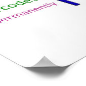 移民と市民権に関する文字 ポスター (角)