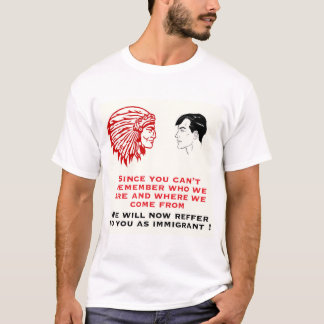 移民と電話して下さい Tシャツ