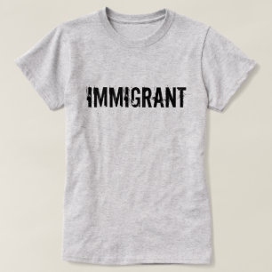 移民のアンチ切札の抗議のワイシャツ Tシャツ