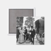 移民のバッテリーパーク， 1900 マグネット (正面/裏面)