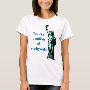 移民の国家はワイシャツに抵抗します Tシャツ