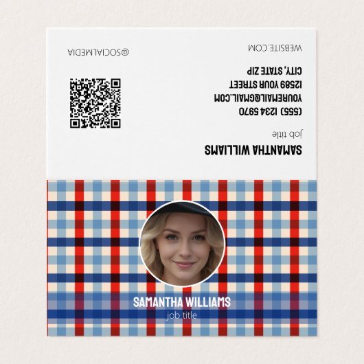 移民のQR写真 名刺 (外部フラット)