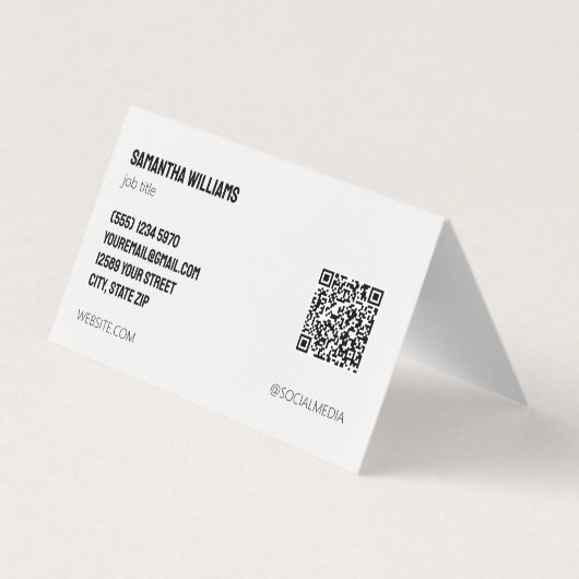 移民のQR写真 名刺 (裏面)