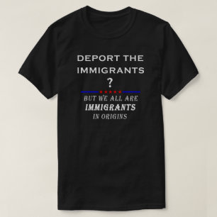 移民のTシャツを保って下さい Tシャツ