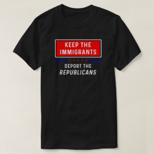 移民のTシャツを保って下さい Tシャツ