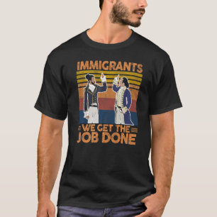 移民は仕事を終えるヴィンテージ移行W Tシャツ