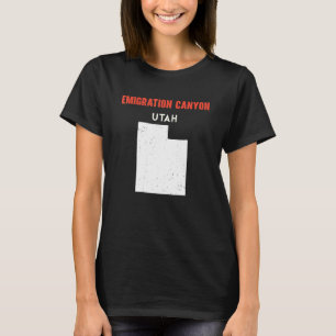 移民キャニオンユタUSA州アメリカトラベルアウト Tシャツ