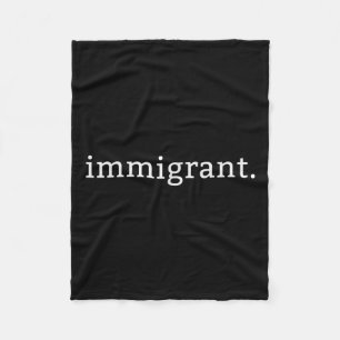 移民シンプルアンチトランプアンチ フリースブランケット