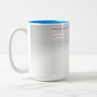 移民乗客リスト コーヒーマグ ツートーンマグカップ