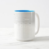 移民乗客リスト コーヒーマグ ツートーンマグカップ (正面右)