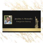 移民弁護士または弁護士のエレガント写真 名刺