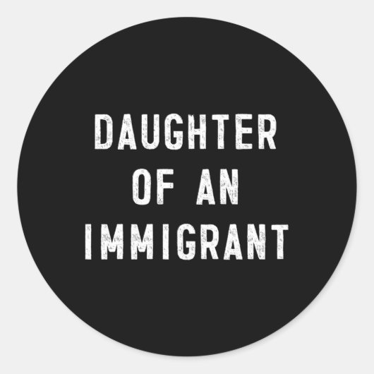 移民政治移民の娘 ラウンドシール (正面)