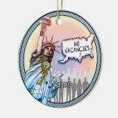 移民政治 セラミックオーナメント (左)