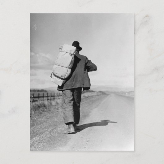 移民歩く- 1935 ポストカード (正面)