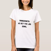 移民私達は仕事によってされるワイシャツを得ます Tシャツ (正面)