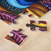 移民農家カラフル抽象芸術オリジナル ジグソーパズル (側面)