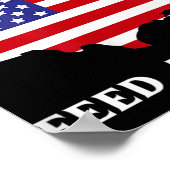 移民食べ物を与えアメリカ難民自由主義の権Ant ポスター (角)