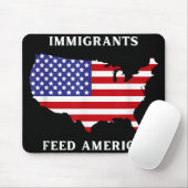 移民食べ物を与えアメリカ難民自由主義の権Ant マウスパッド (マウス)