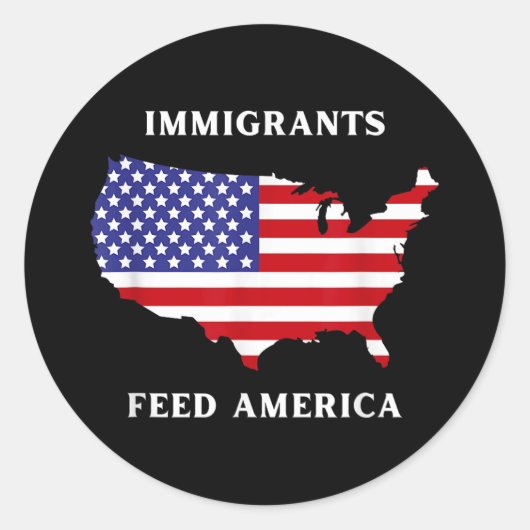 移民食べ物を与えアメリカ難民自由主義の権Ant ラウンドシール (正面)
