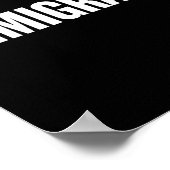 移民_アンチ人種差別シャツ_政治アンチ ポスター (角)