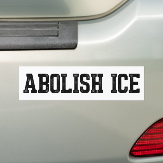 移民 ICE廃止 バンパーステッカー (車上)