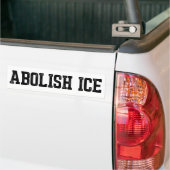 移民 ICE廃止 バンパーステッカー (トラック上)