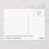 移行する鳥はがき ポストカード (裏面)