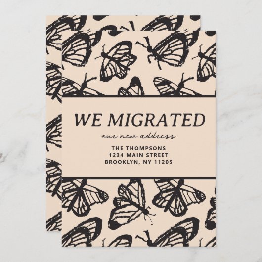 移行に関する発表 招待状 (正面/裏面)