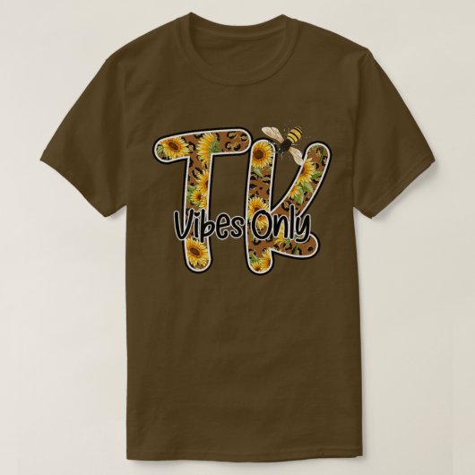 移行幼稚園先生Tシャツヒマワリ Tシャツ (デザイン正面)