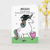 移行幼稚園卒業祝い カード (黄色い花)