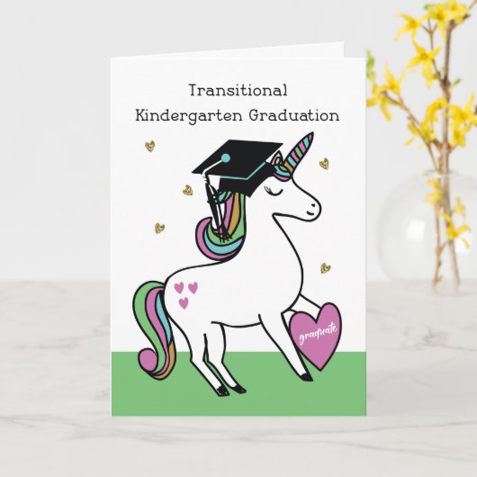 移行幼稚園卒業祝い カード (黄色い花)