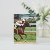 移行,ゴール成功の競馬 ポストカード (スタンド正面)