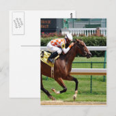 移行,ゴール成功の競馬 ポストカード (正面/裏面)
