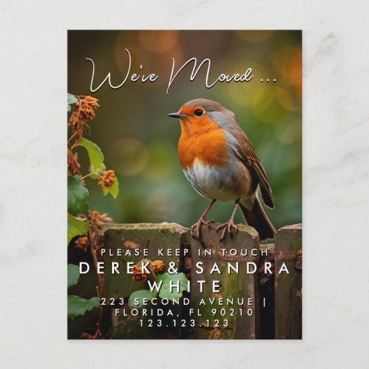 移転した住所の変更 案内ポストカード (正面)