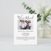 移転した住所の変更 案内ポストカード (スタンド正面)